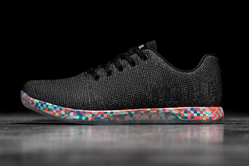 Black Nobull Heather Pixel Women's Trainers | CA N1923W